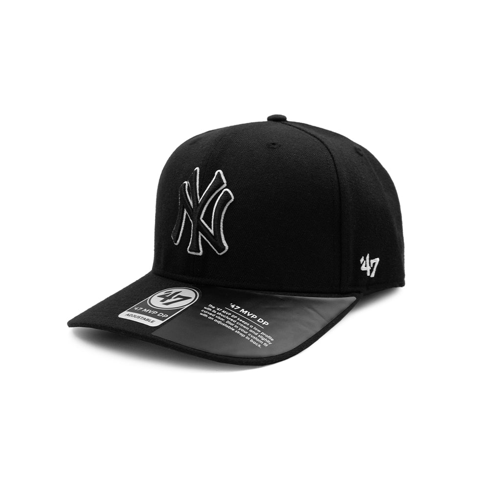 New York Yankees Cold Zone Mvp DP Black/White Adjustable - 47